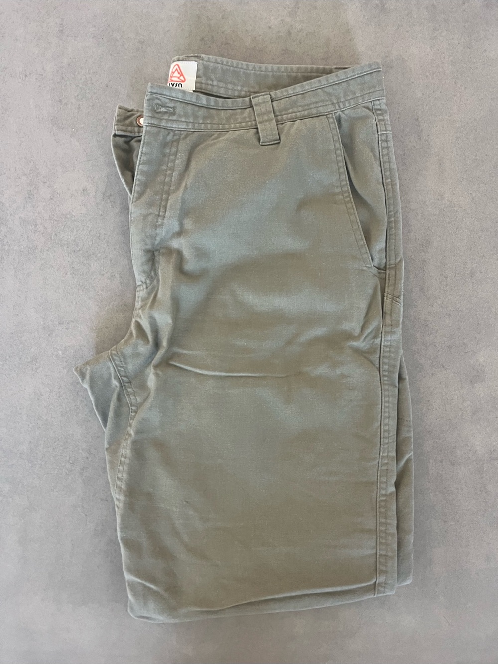 LIVSN - Flex Canvas Pants - Olive Green Casual Pants - Outdoor - 36x32